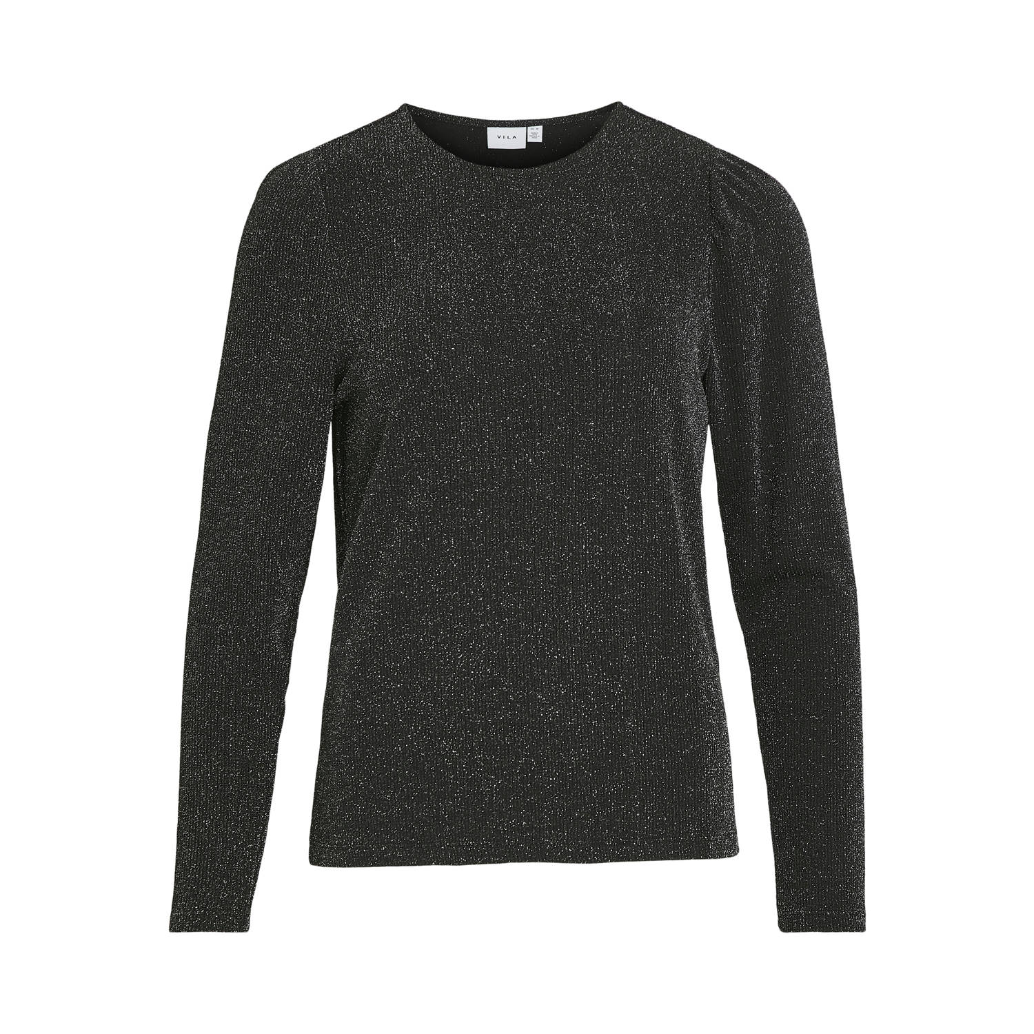Vila Shirt met lange mouwen en ronde hals model 'ELEINA'