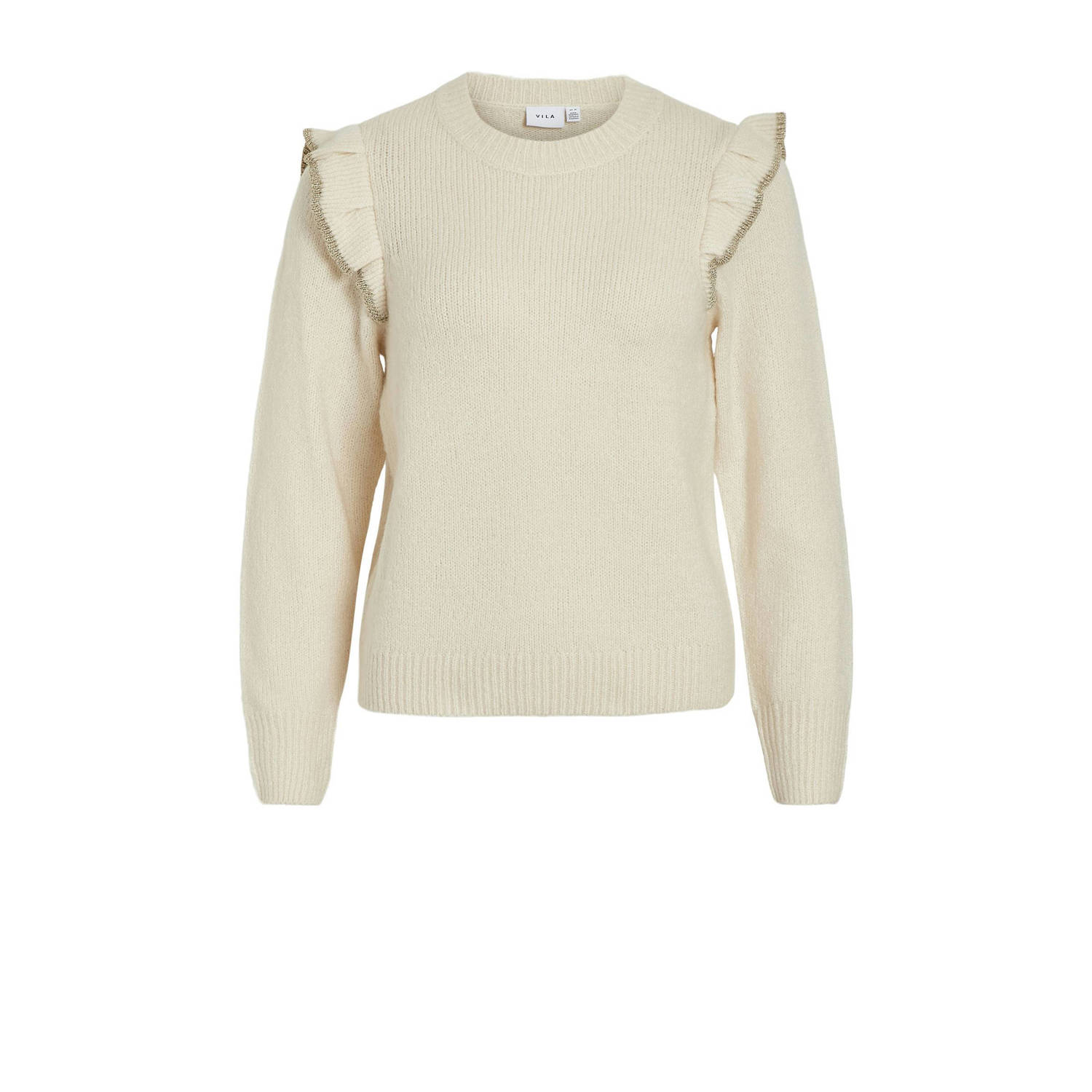 Vila Gebreide pullover met ruches model 'NANZYL'