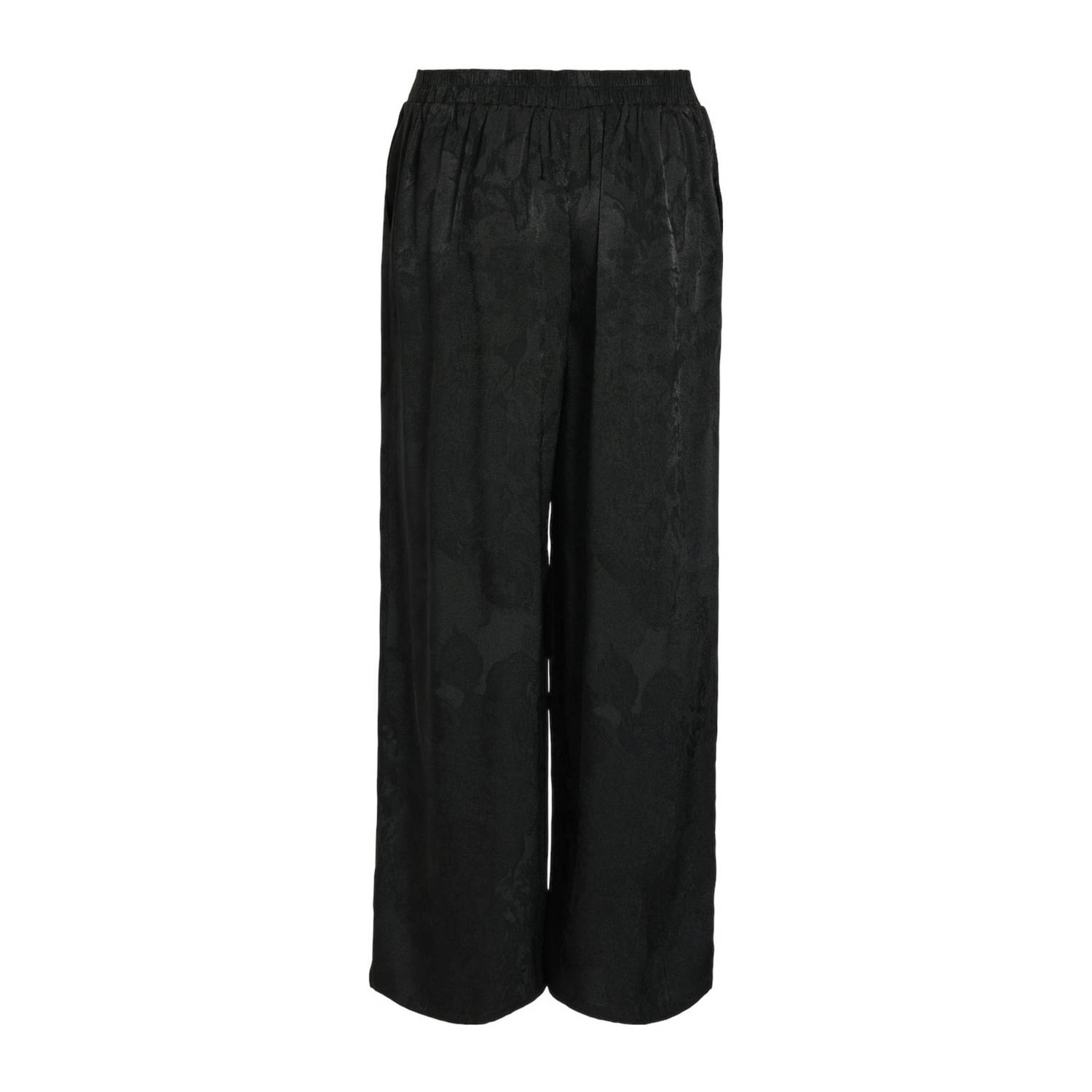 VILA wide leg broek VISASSAN zwart