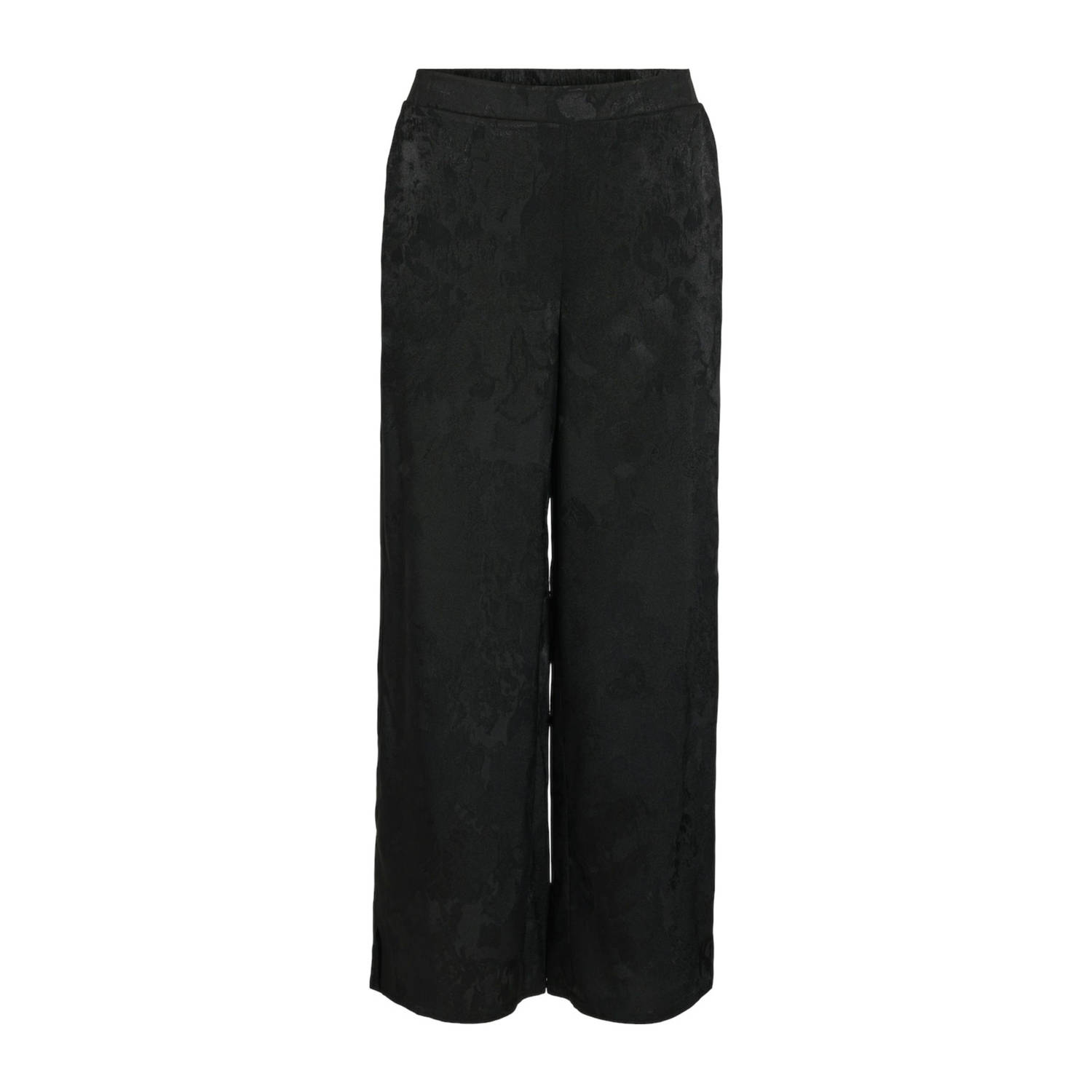 VILA wide leg broek VISASSAN zwart