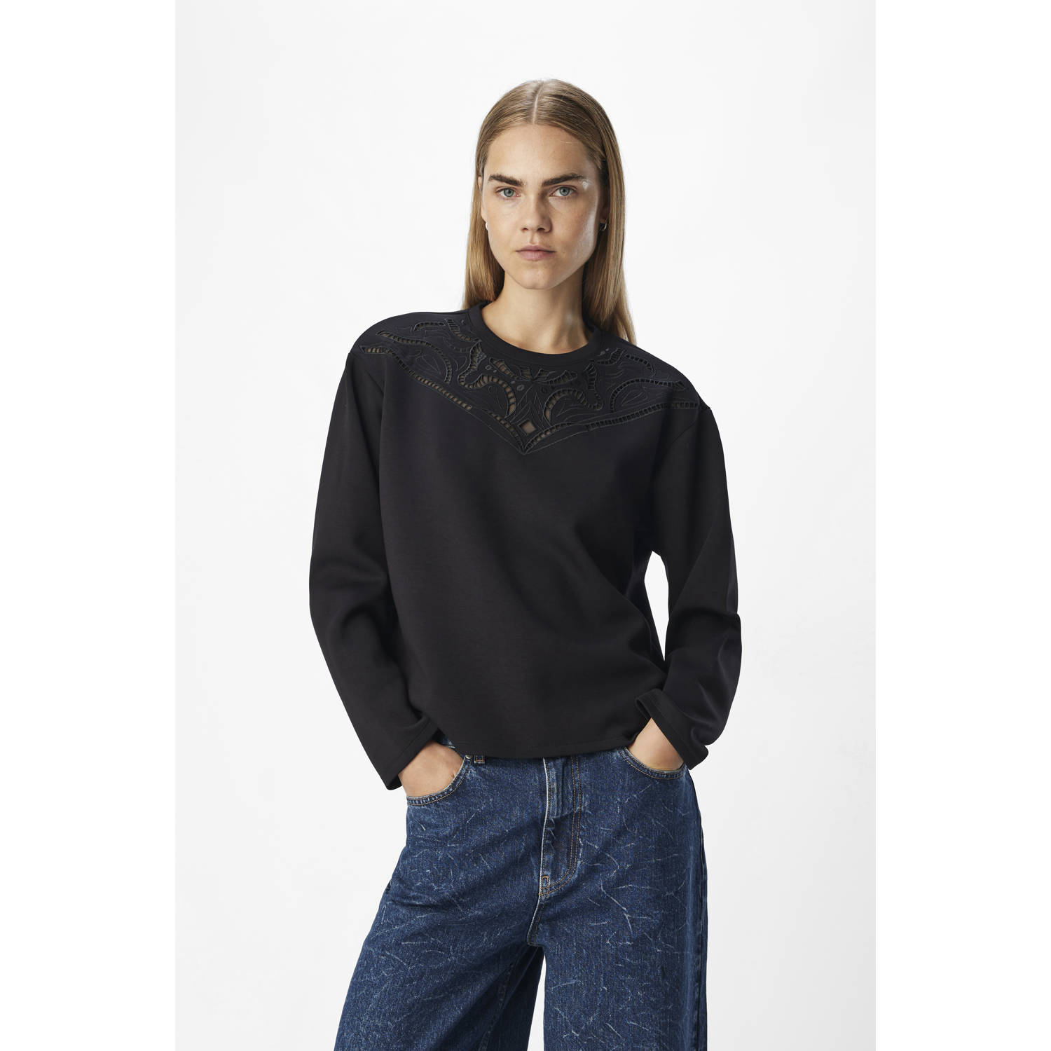OBJECT sweater zwart