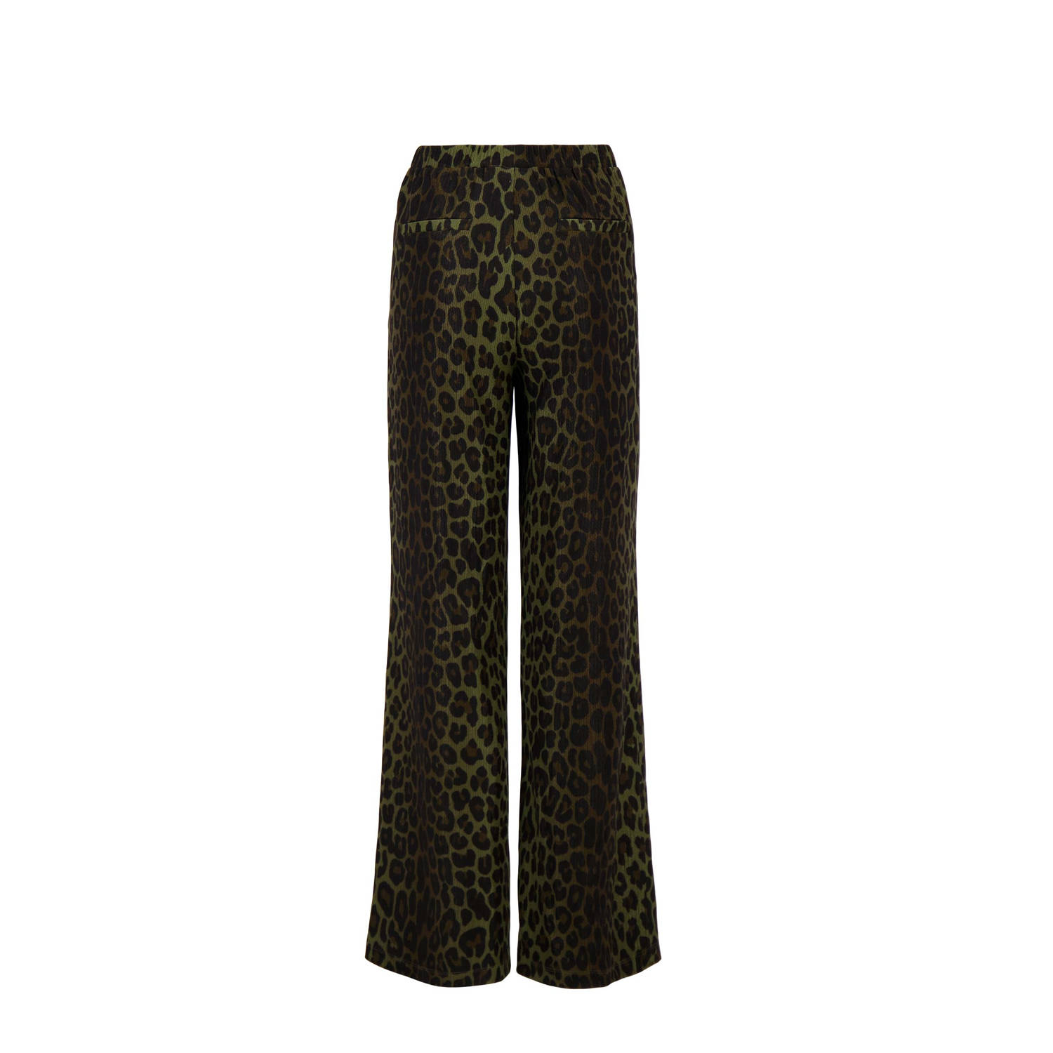 Zusss rechtvallend regular waist pantalon grijsgroen