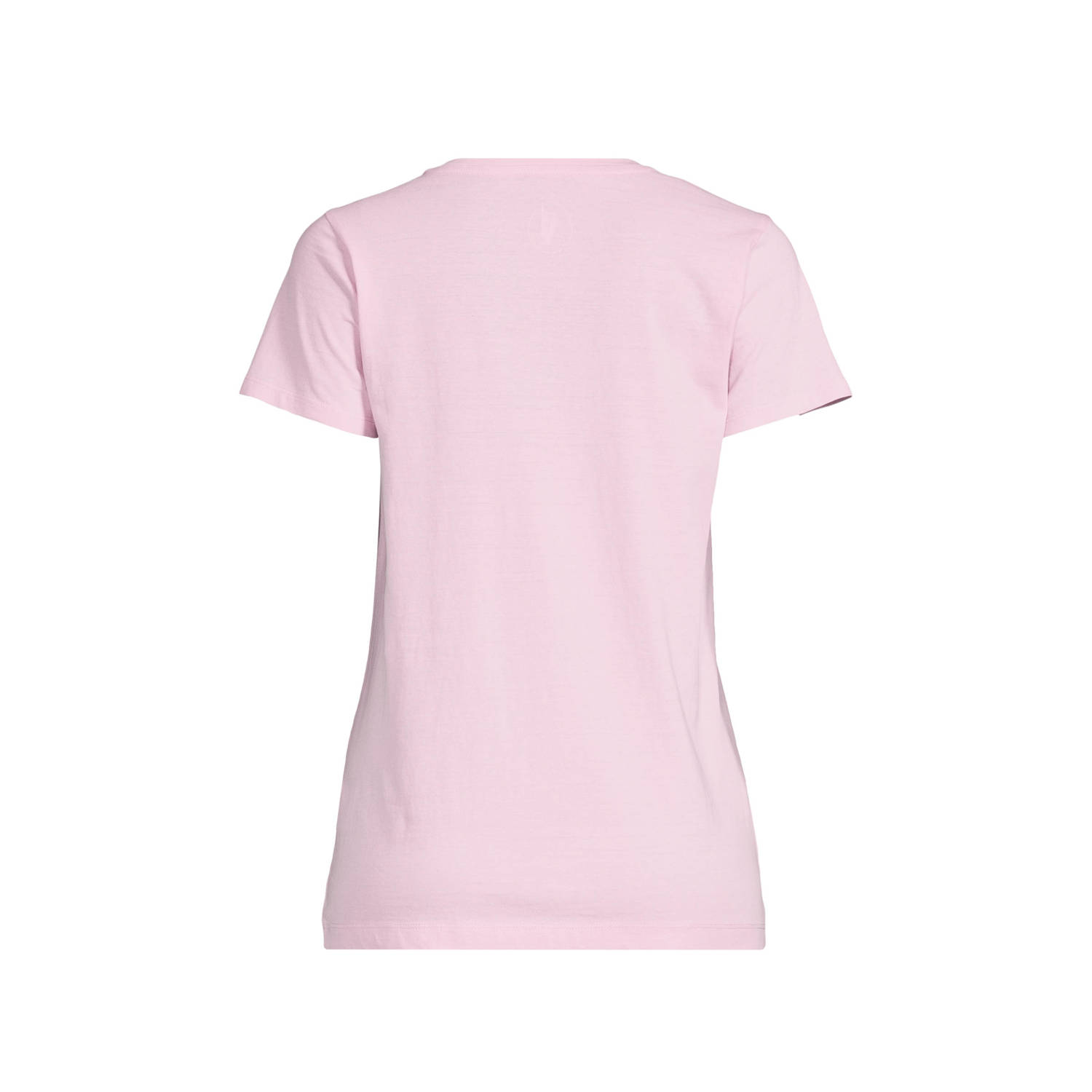anytime T-shirt met V-hals roze