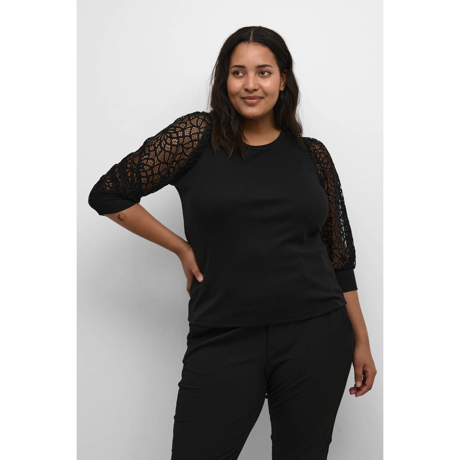 Kaffe Curve top KCbellaz zwart