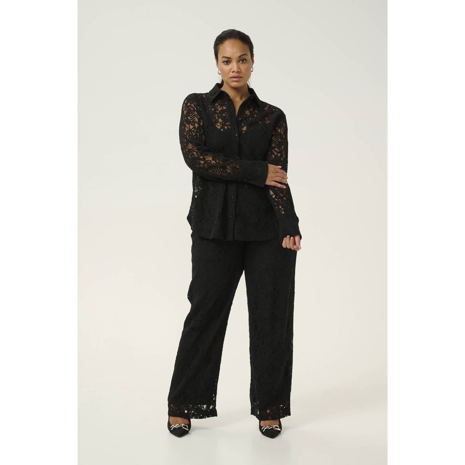 Kaffe Curve blouse zwart
