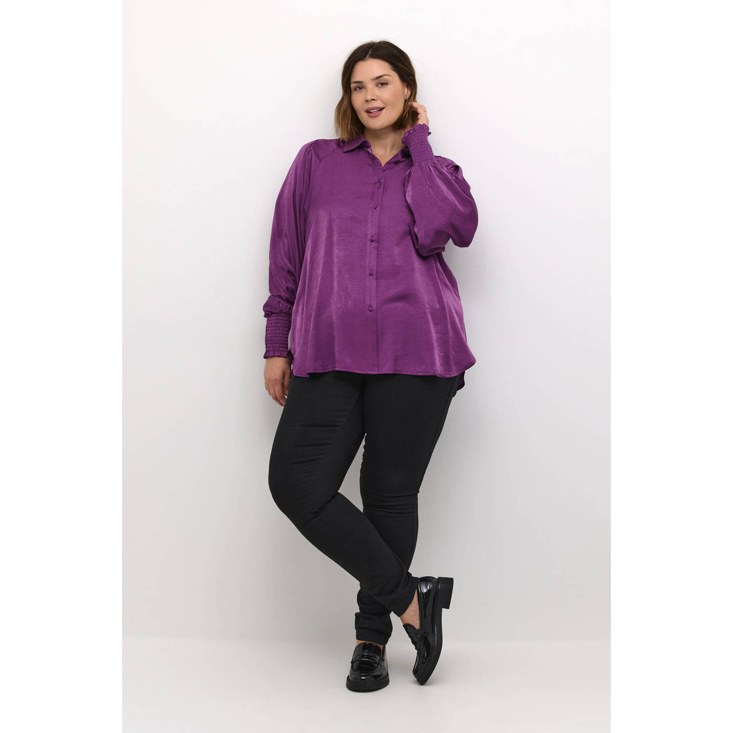 Kaffe Curve blouse KChayli paars