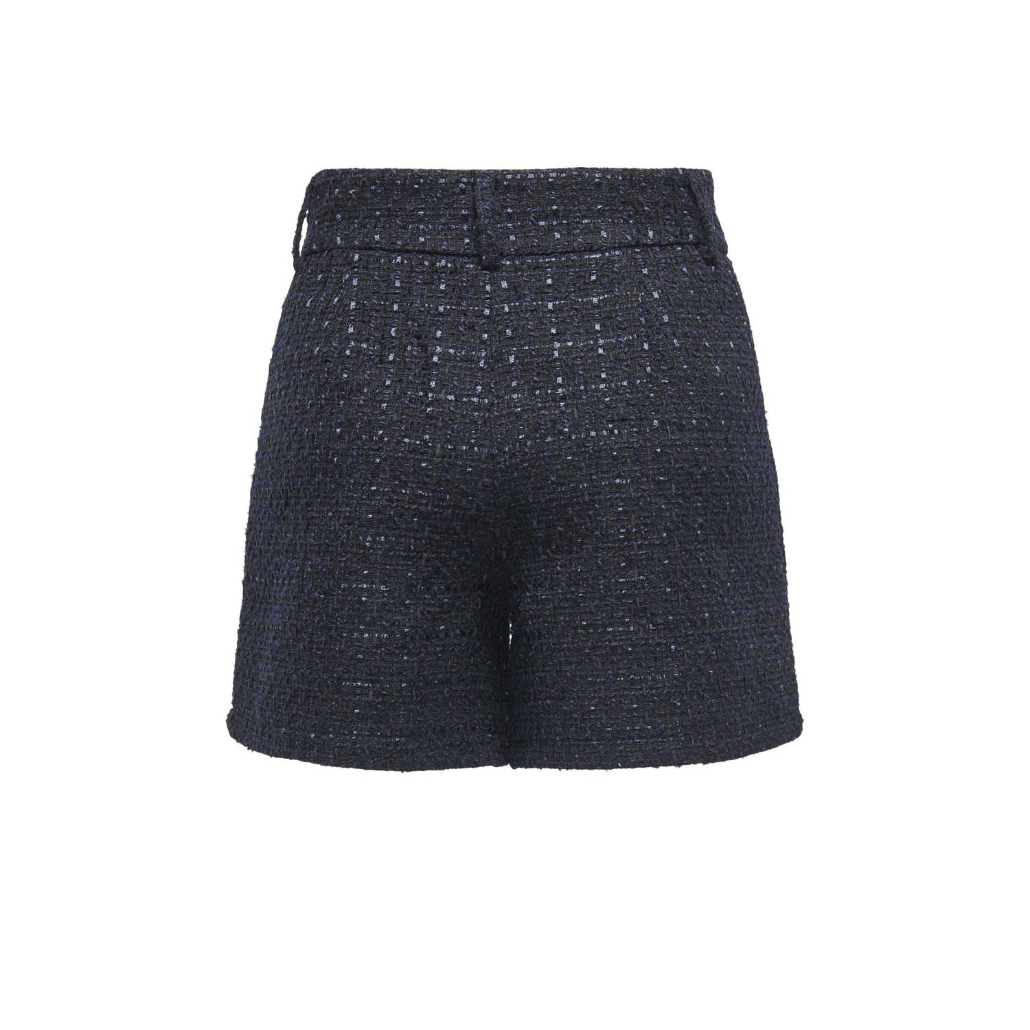ONLY high waist regular fit short ONLAMILIA donkerblauw