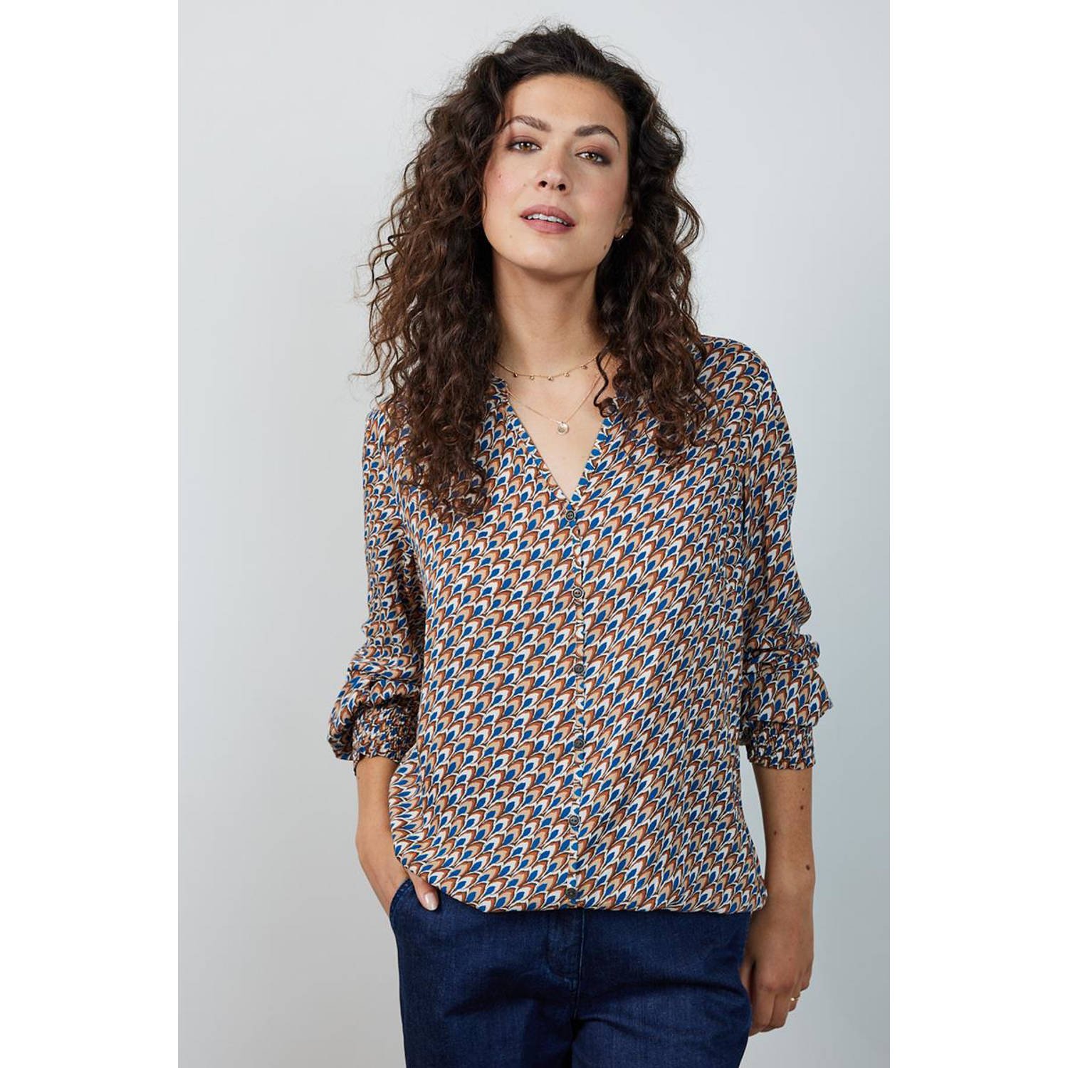Didi blouse met all over print multi