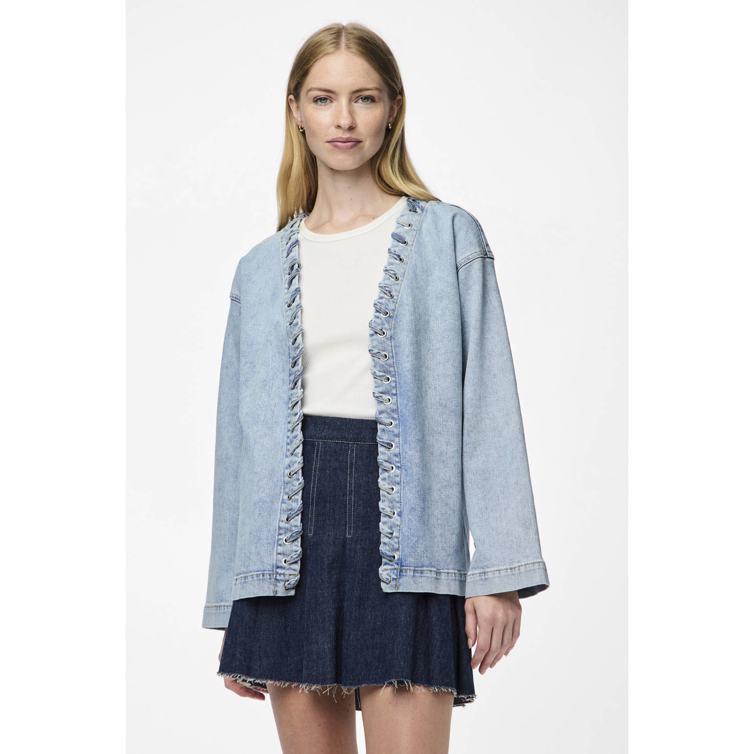 PIECES jasje PCFENDA blauw
