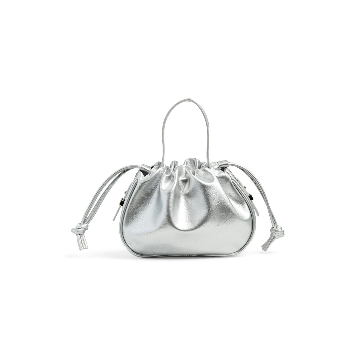 PIECES metallic crossbody tas PCBALLOON zilver