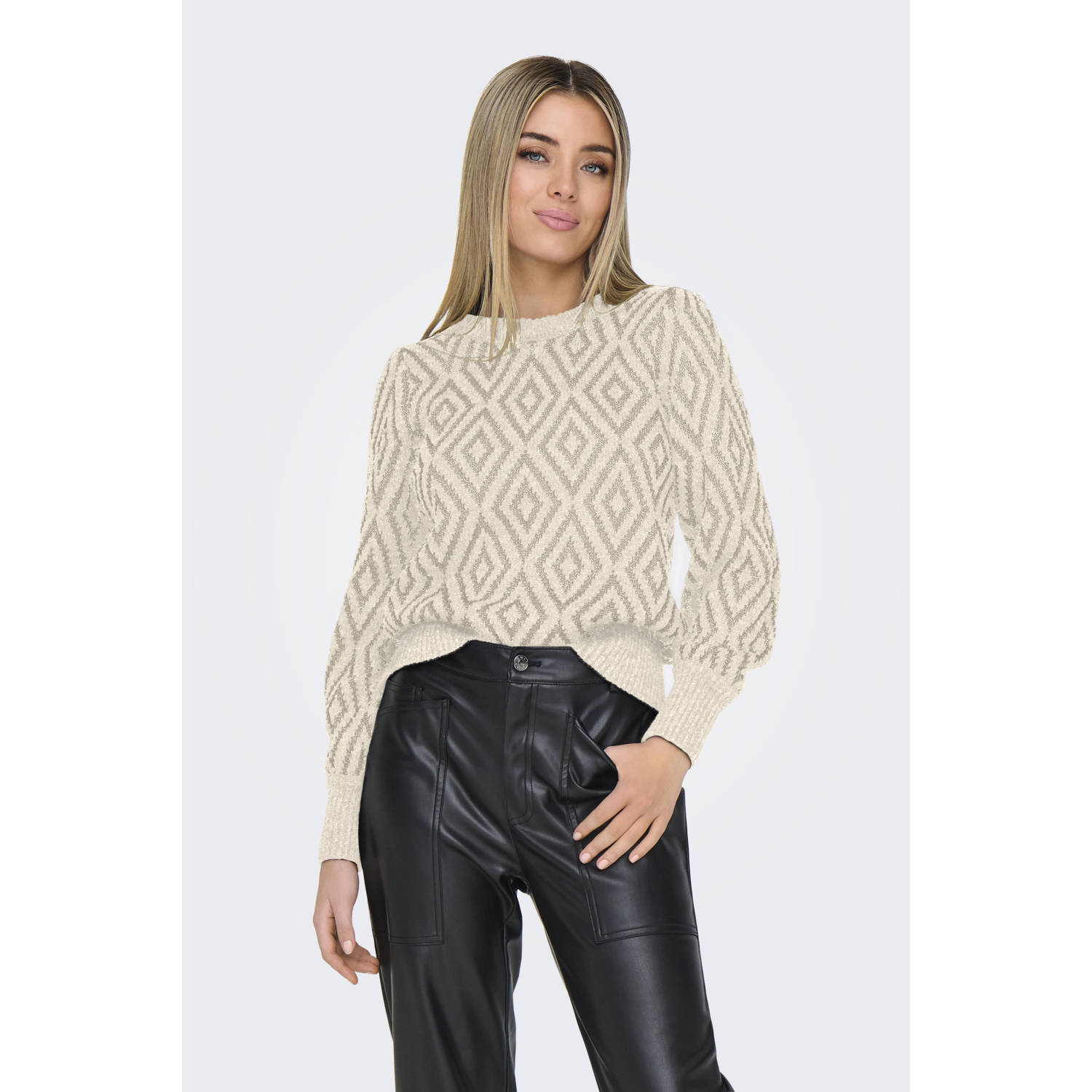 ONLY gebreide trui beige