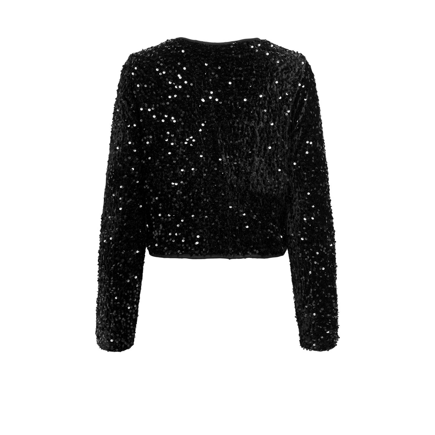 ONLY pailletten top ONLANIKA zwart