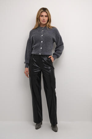 coated regular fit broek CRCandi Broek zwart
