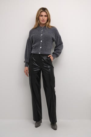 coated regular fit broek CRCandi Broek zwart