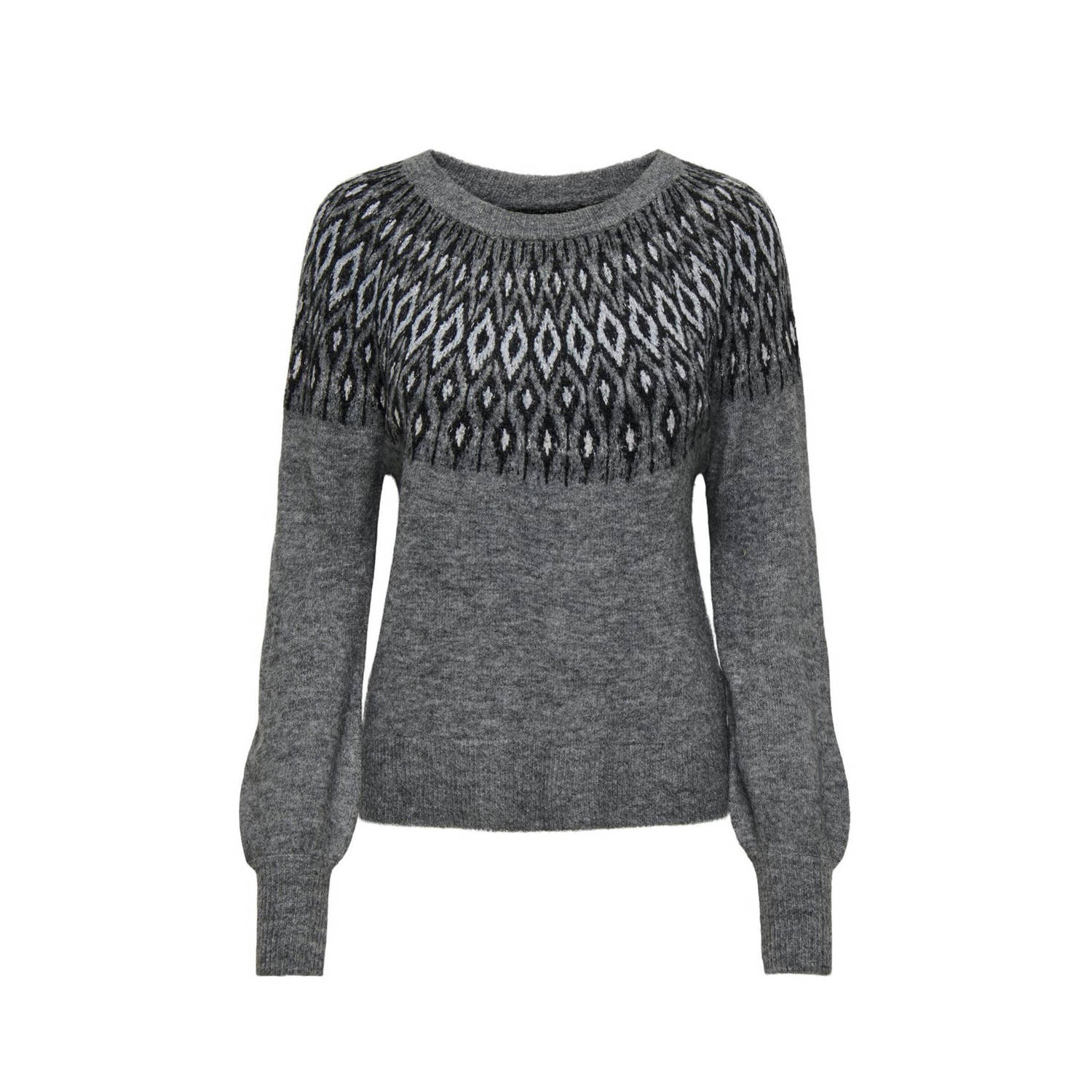 Only Trui met ronde hals ONLALINA LS JQ O-NECK EX KNT