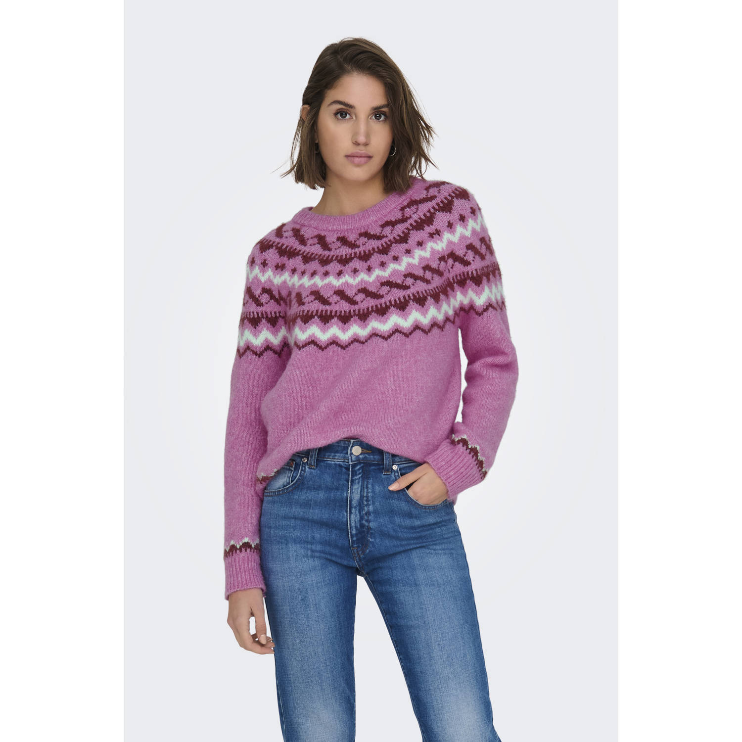 ONLY gebreide trui roze