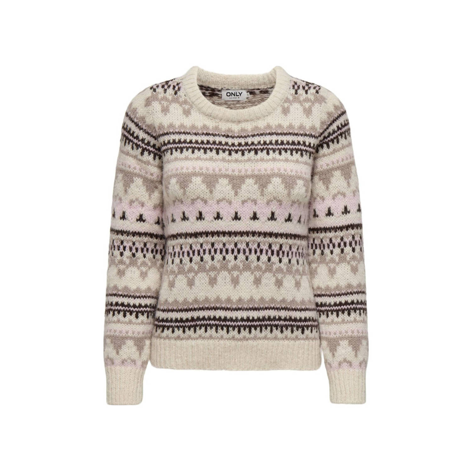ONLY gebreide trui beige