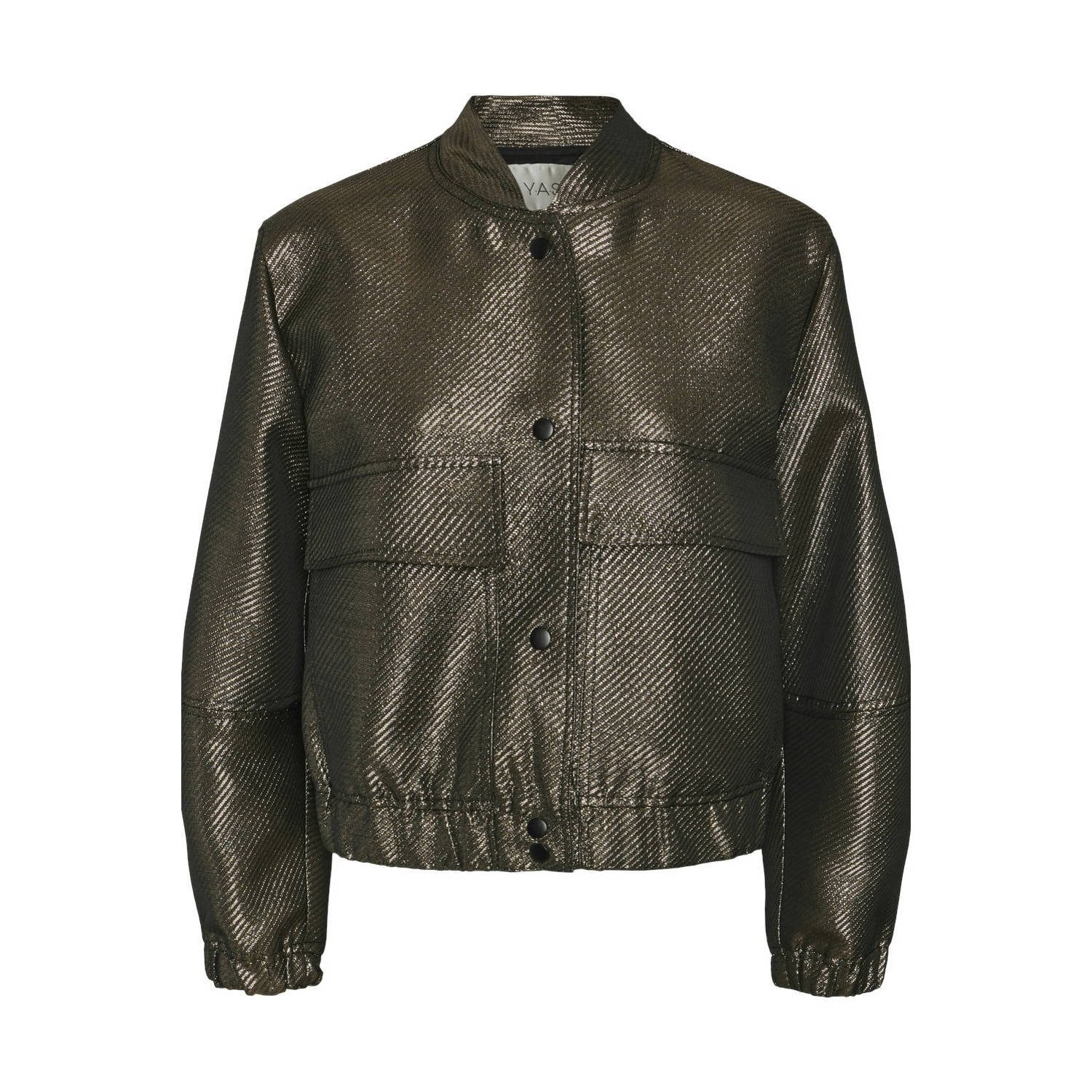 Y.A.S. Dames Jassen Yasgosh Ls Short Bomber Jacket Goud