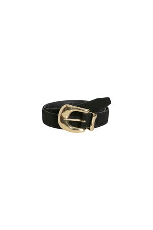 suede riem VIKAMILLE zwart