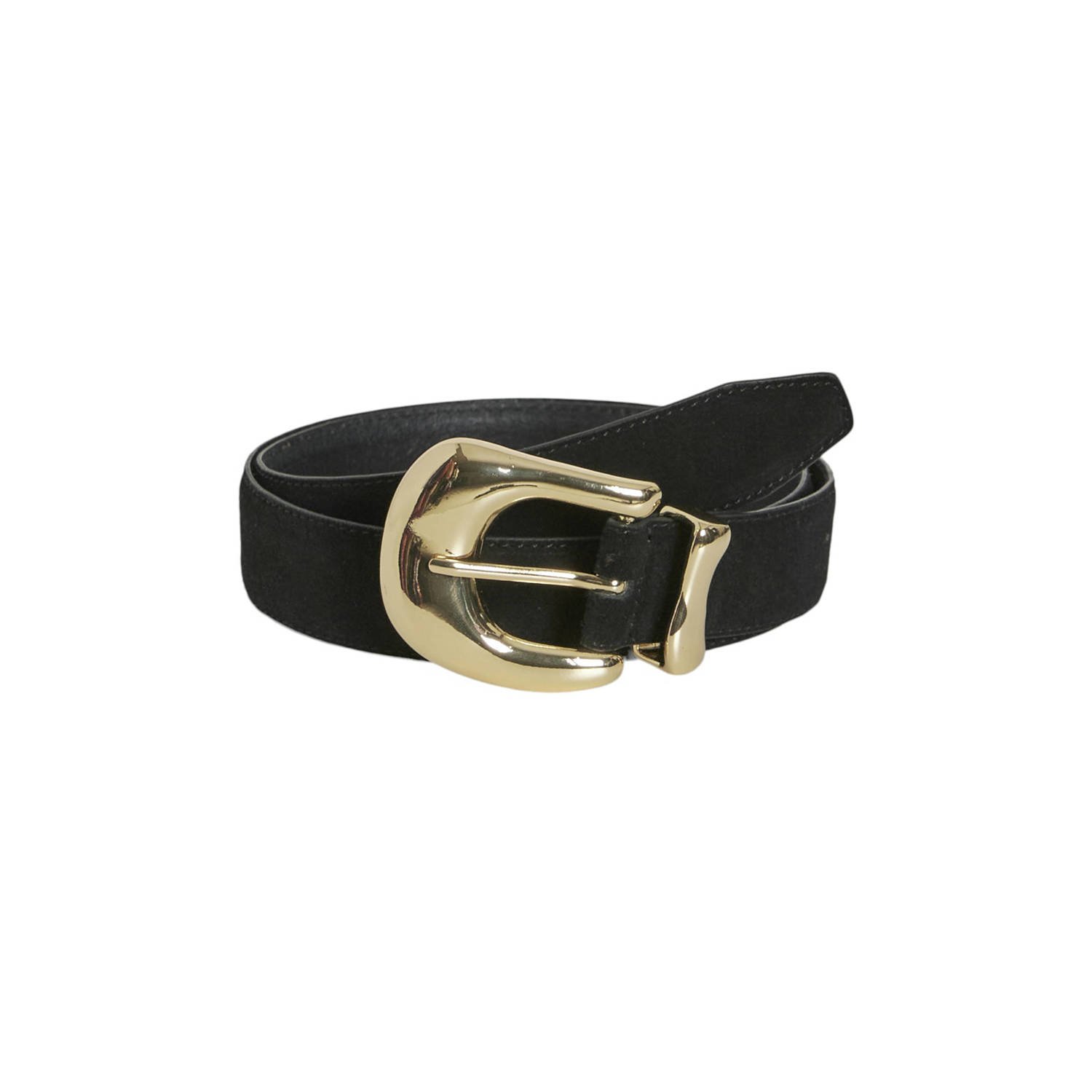VILA suede riem VIKAMILLE zwart