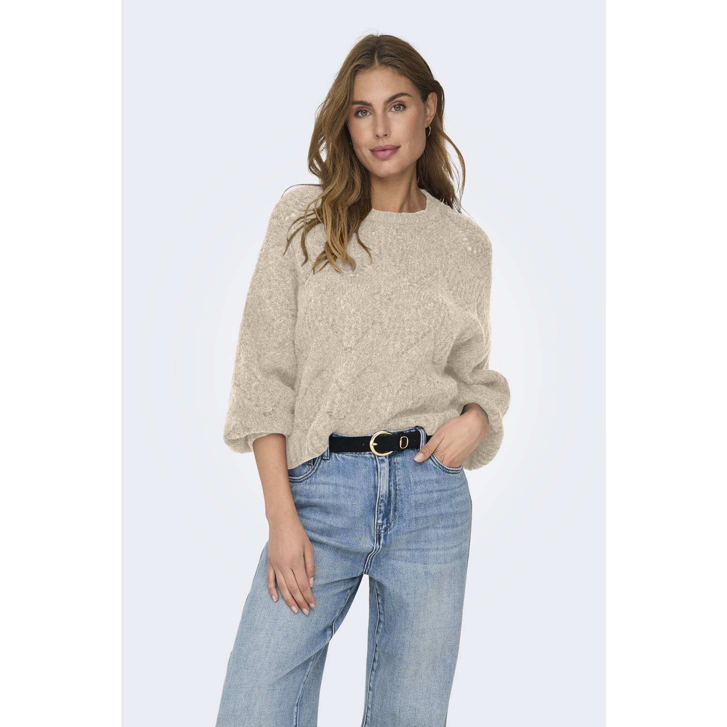 Only Hunter Life Pullover Gebreide Trui Orange Dames
