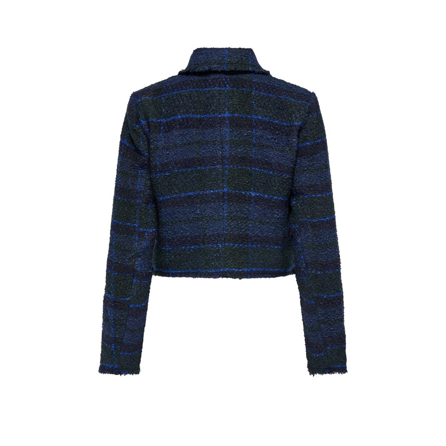ONLY geruite jasje ONLVALINKA donkerblauw zwart