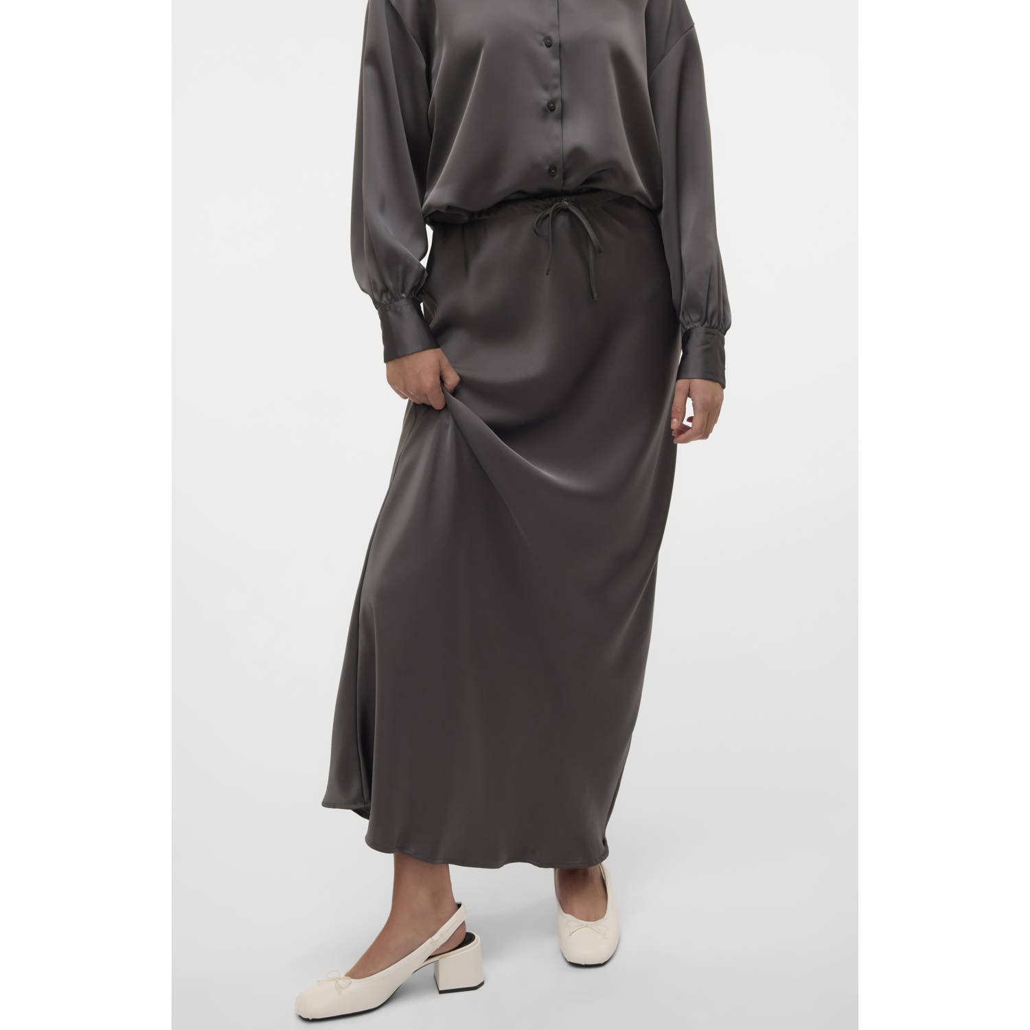 AWARE maxi rok grijs