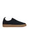 Poelman suède loafers donkerblauw