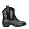 Nelson Kids leren cowboylaarzen zwart