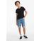 Anytime denim short blauw