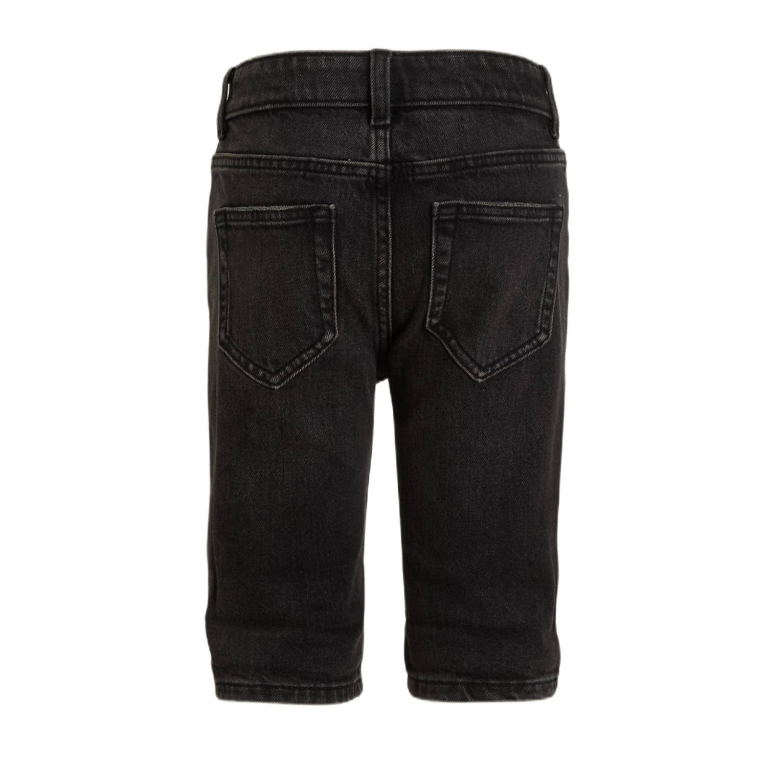 anytime denim short donkergrijs