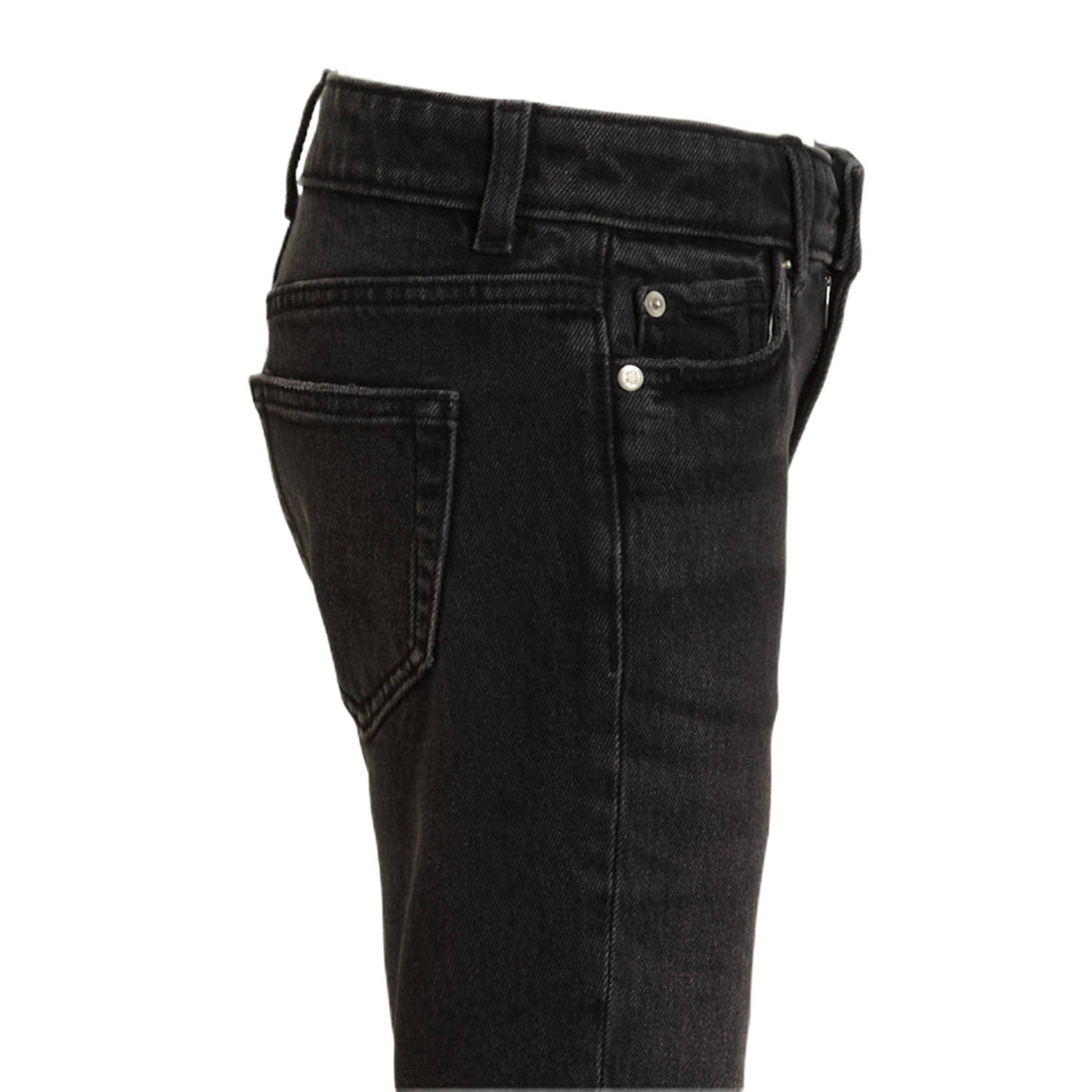 anytime denim short donkergrijs