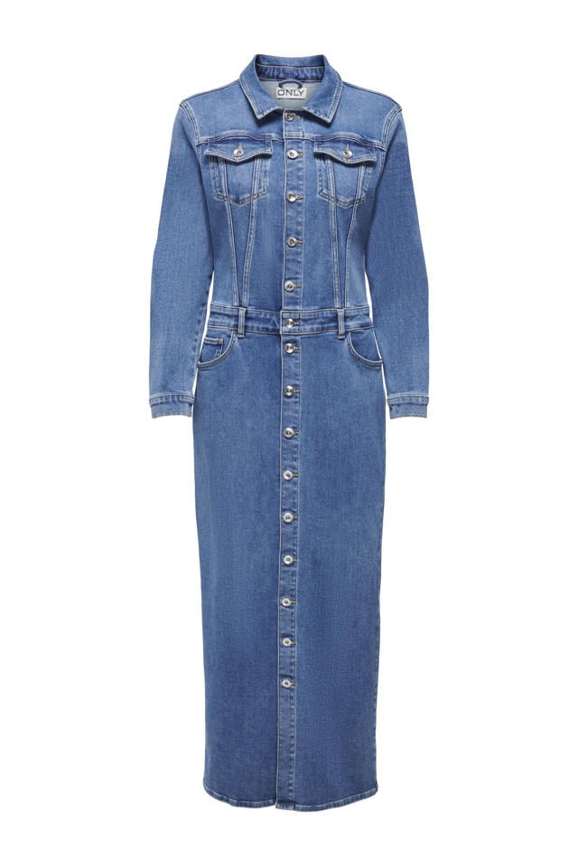 Mouwloos Jeans Jurk Spijkerjurk Mouwloos ONLY Spijkerjurk ONLELLEN