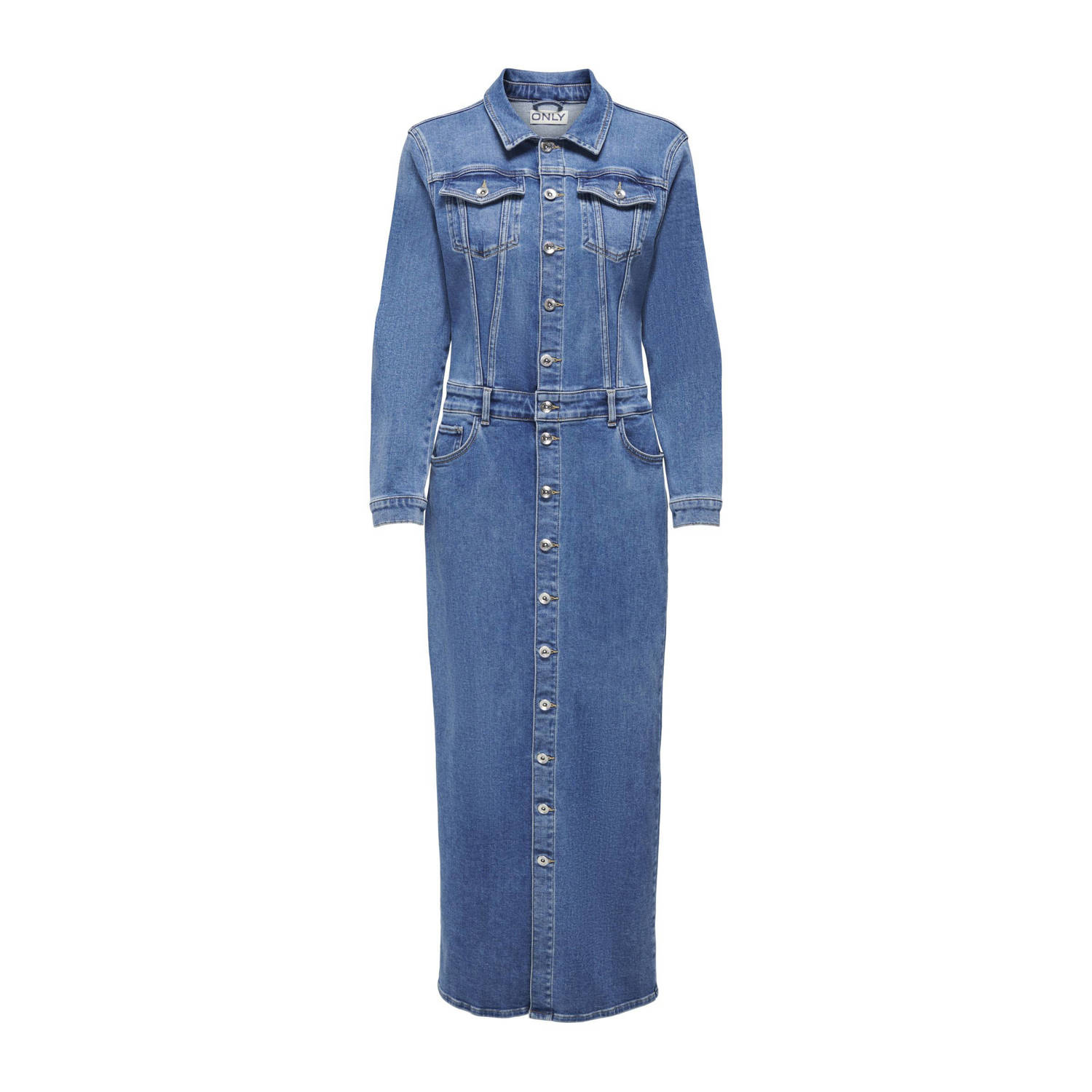 ONLY spijkerjurk ONLELLEN medium blue denim