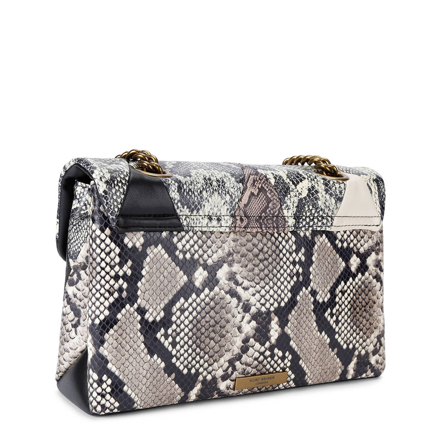 Kurt Geiger leren crossbody tas Kensington met slangenprint multi