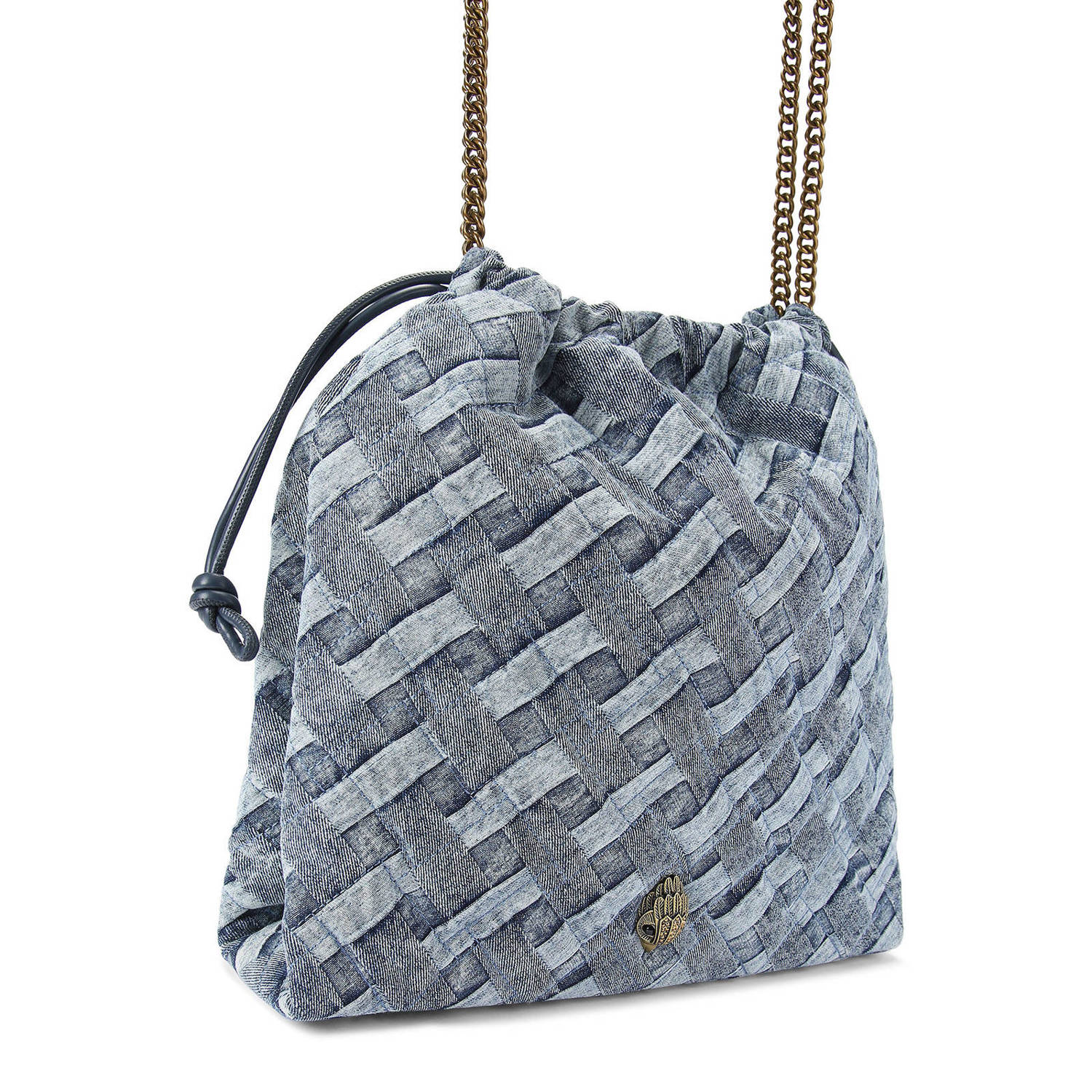 Kurt Geiger denim shopper Kensington blauw