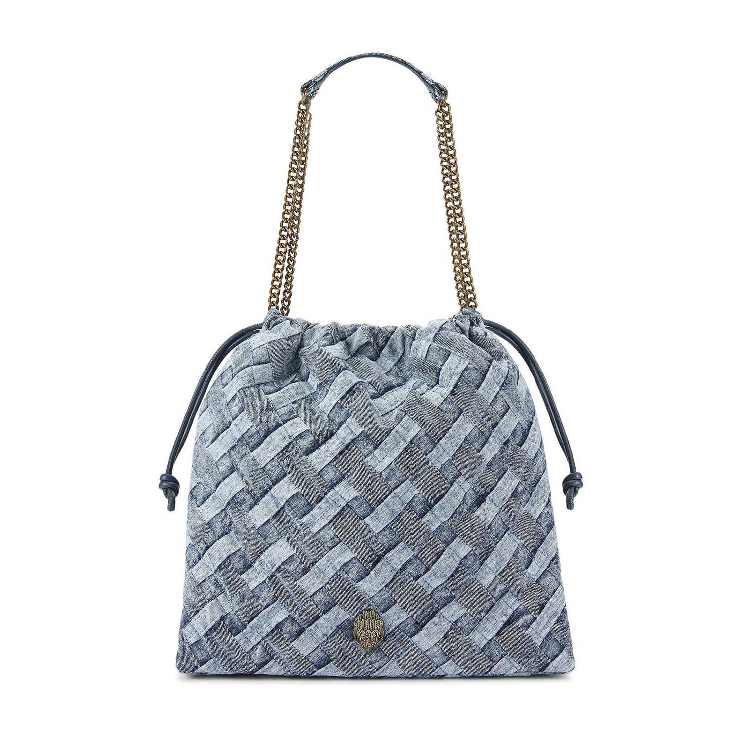 Kurt Geiger denim shopper Kensington blauw