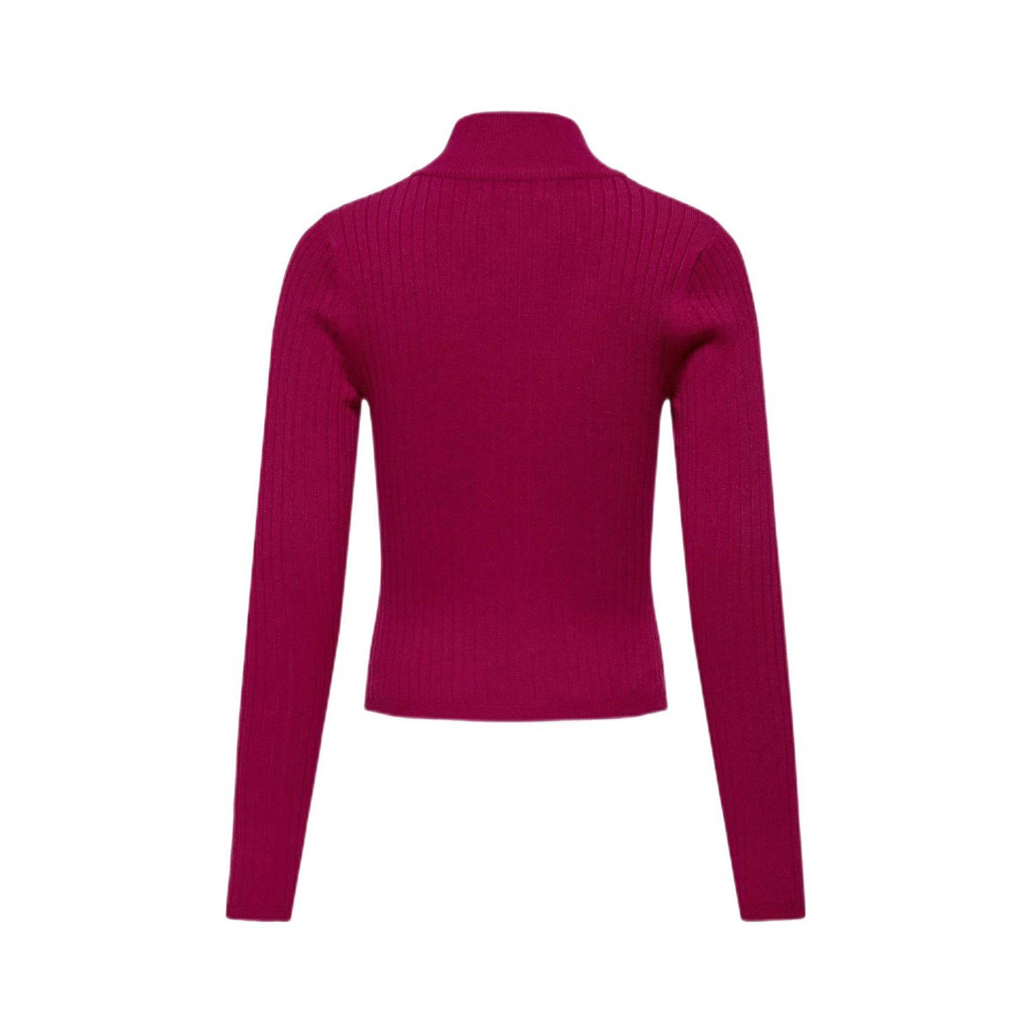 ONLY KIDS GIRL ribgebreid vest KOGELLA warm fuchsia