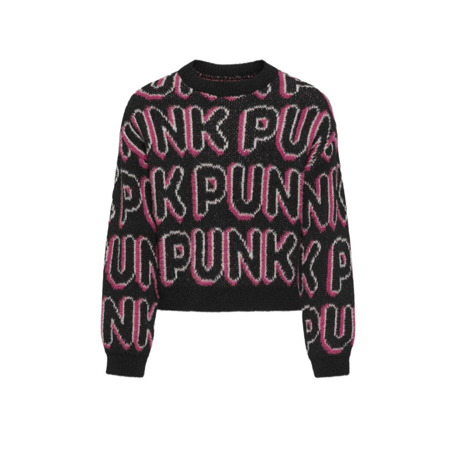ONLY KIDS GIRL gebreide trui zwart