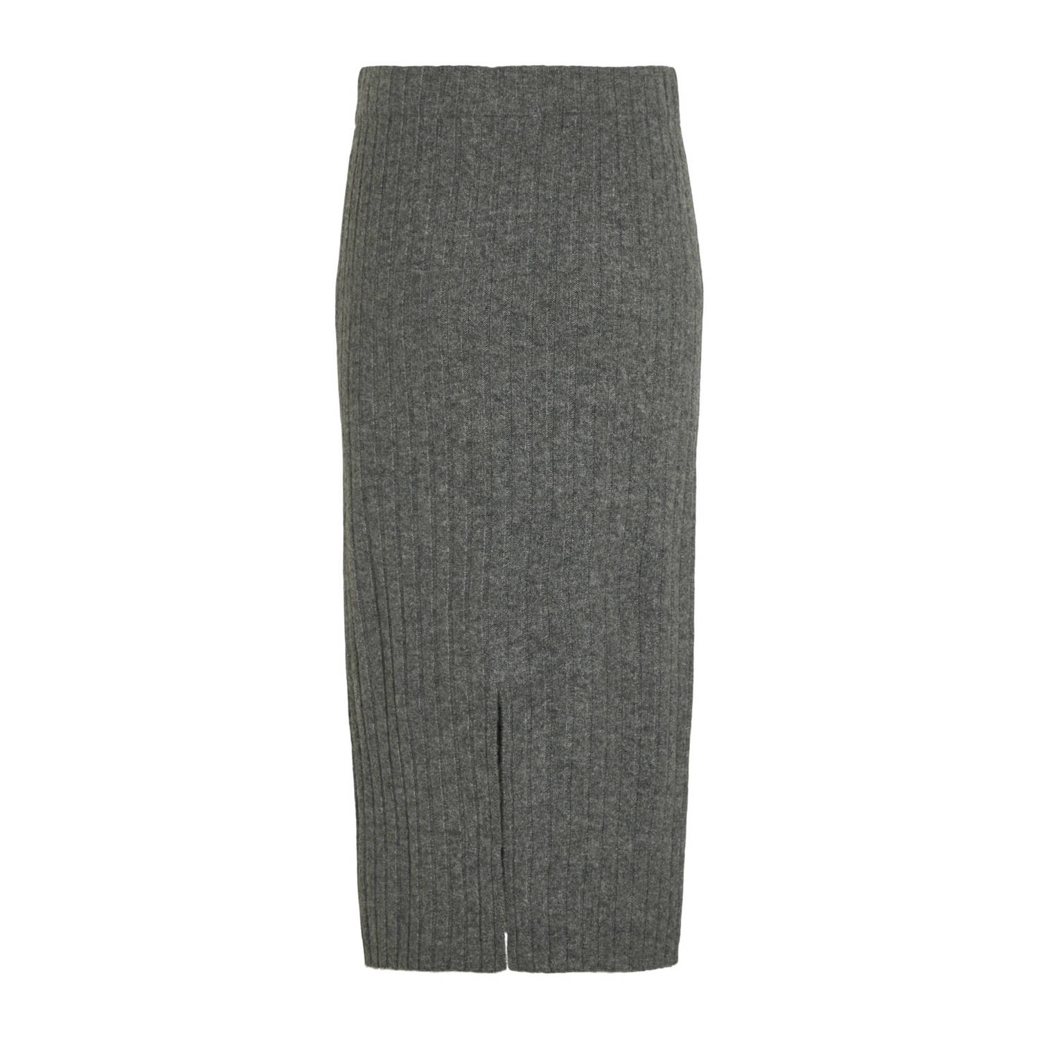 VILA midi rok grijs