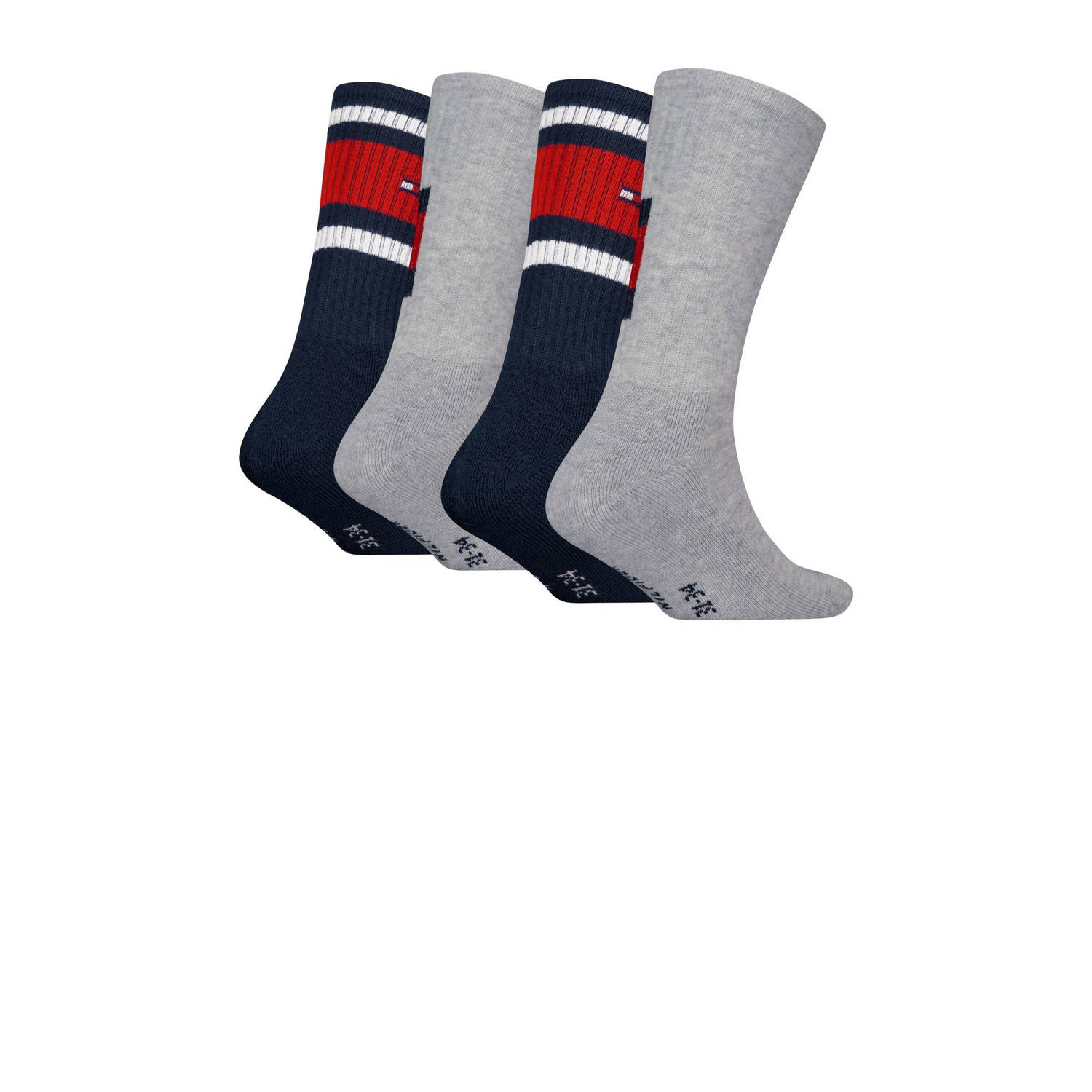 Tommy Hilfiger sokken set van 2 donkerblauw donkerrood grijs