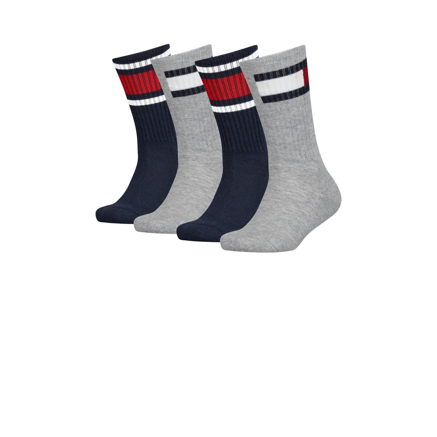 Tommy Hilfiger sokken set van 2 donkerblauw donkerrood grijs