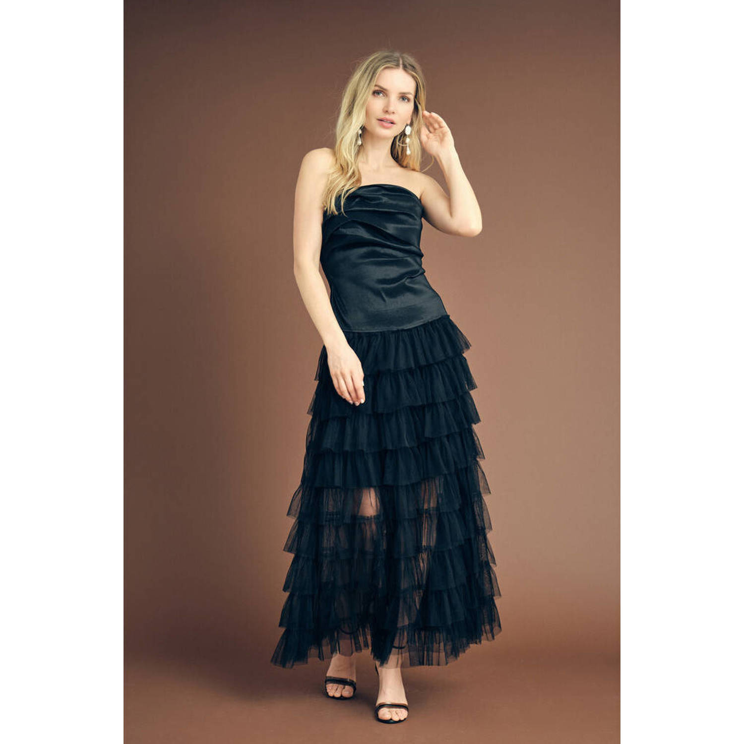 A-View maxi rok zwart