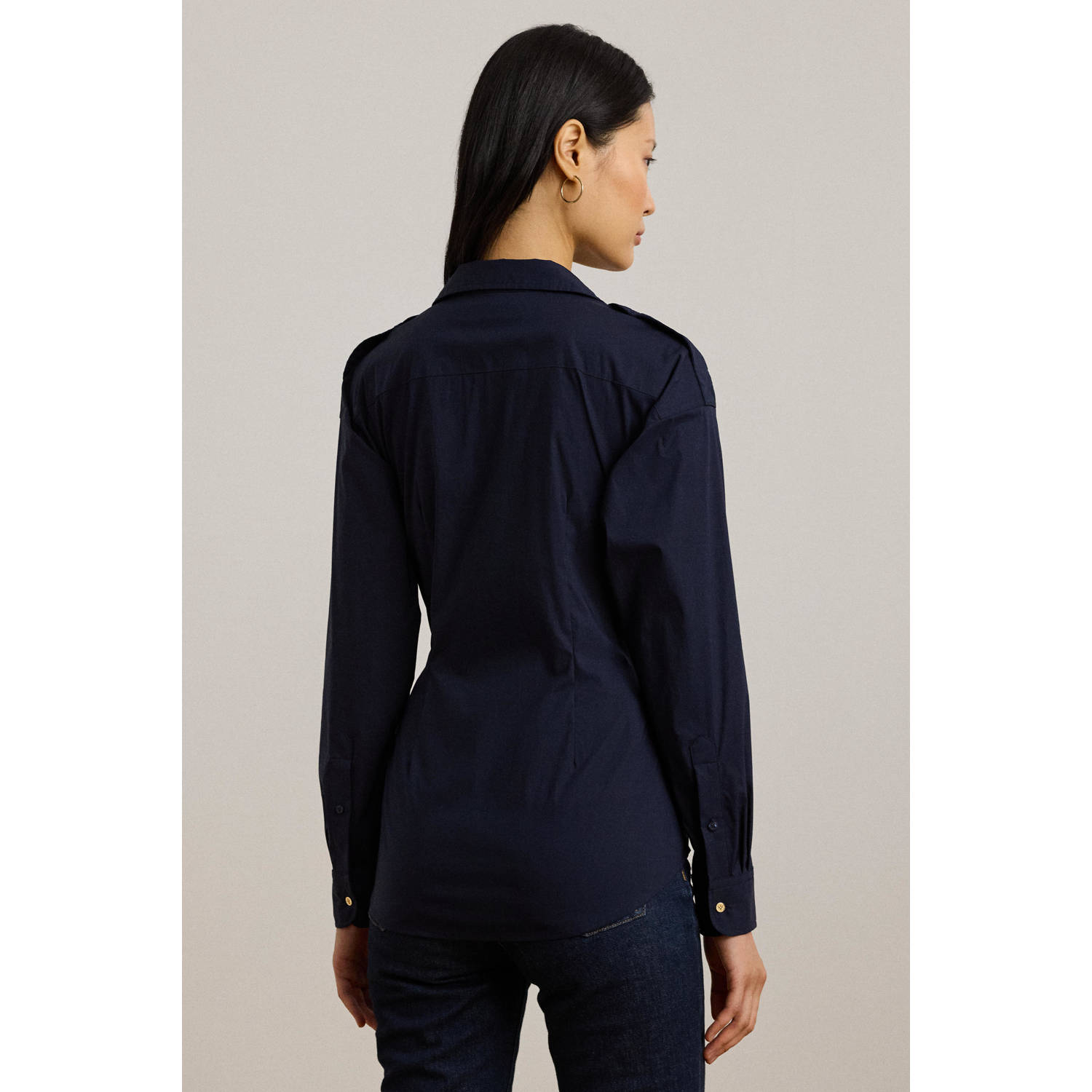 Lauren Ralph Lauren blouse donkerblauw