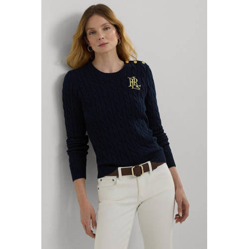 Lauren Ralph Lauren gebreide trui donkerblauw afbeelding