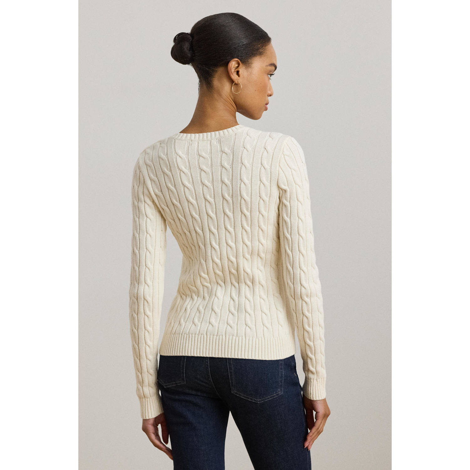 Lauren Ralph Lauren gebreide trui ecru