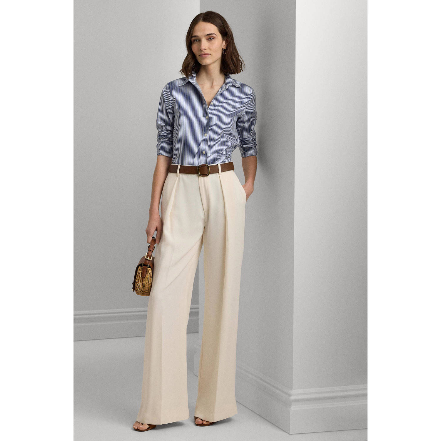 Lauren Ralph Lauren blouse lichtblauw