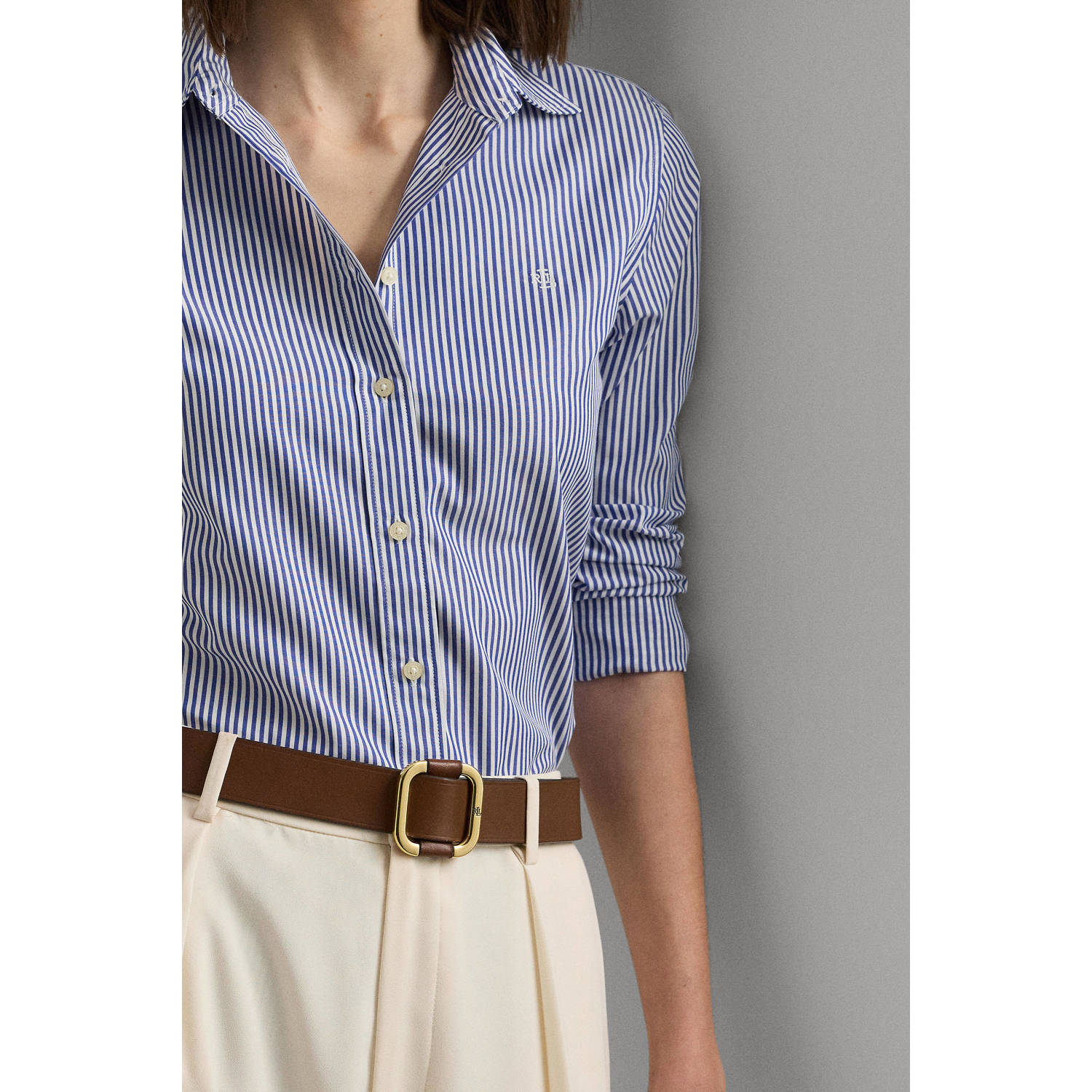 Lauren Ralph Lauren blouse lichtblauw