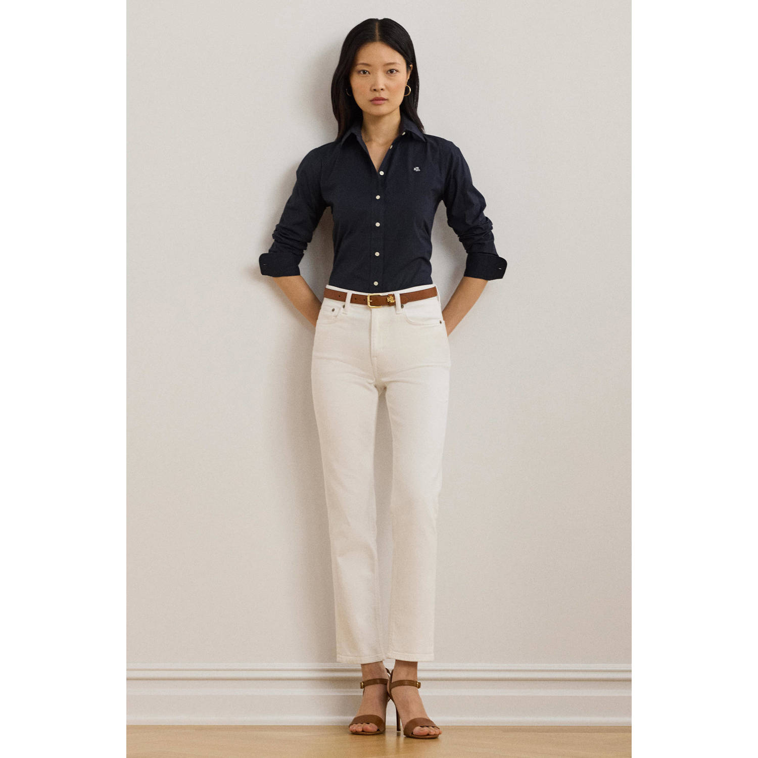 Lauren Ralph Lauren blouse donkerblauw