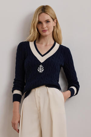 gebreide trui donkerblauw